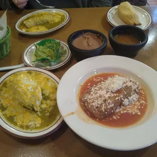 Tamale enchilada style