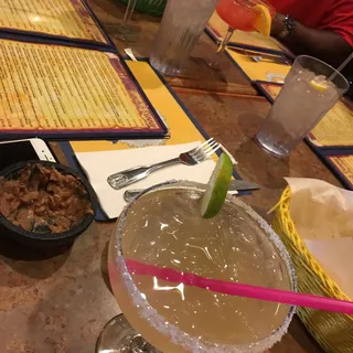 Margaritas de limon, fresa, mango (Lime, strawberry, mango)