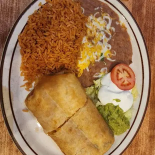 Chimichanga with lengua