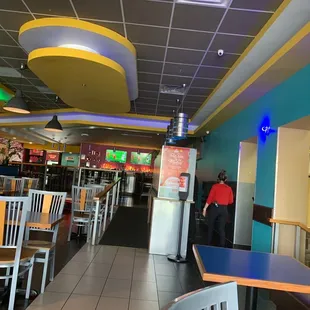 the interior of a restaurant