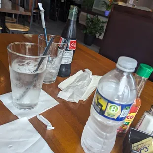 Water $1 and Coke $2.50