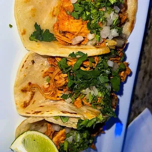 Chicken tinga tacos