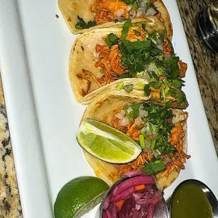 Chicken tinga tacos