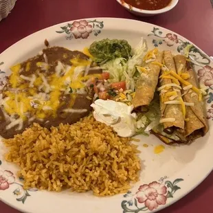 Taquitos rancheros. Taquitos were crunchy and full of shredded beef.