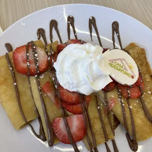 Strawberry Nutella Crepes