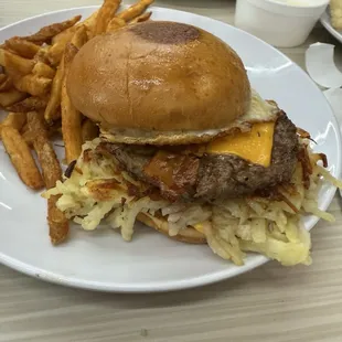 Breakfast burger