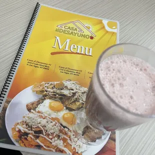 Strawberry &amp; Banana Licuado