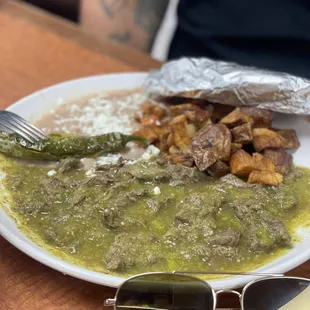 Steak Picado En Salsa Verde
