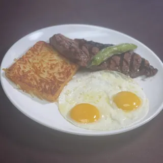 N.Y. STEAK AND EGGS