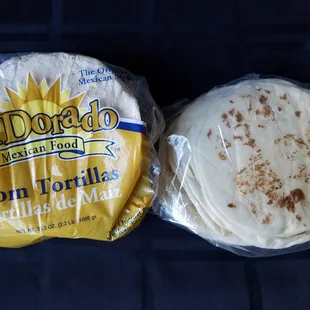 Corn tortilla&apos;s for $2.50. Flour (6&quot;) tortilla&apos;s for $2.75.