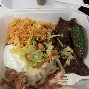 Carne Asada plate