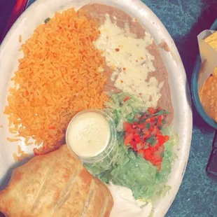 Chimichanga w/ shrimp
