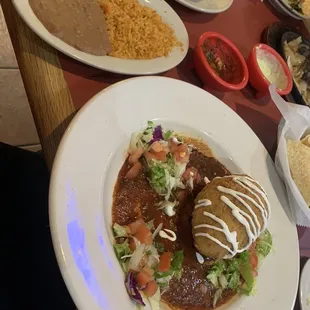 Stuffed avocado was so good! My boyfriend had the beef fajitas, also very good. Will definitely return.