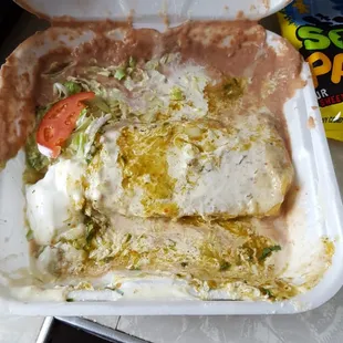 Gee, thanks for the carry out Casa! Lot of hard work and attention to detail went into this dish. Never again!!!