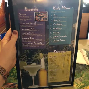 Desserts, Kids &amp; Beverages