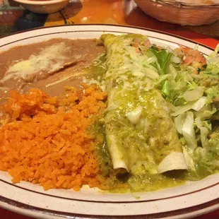 California burrito with chile verde