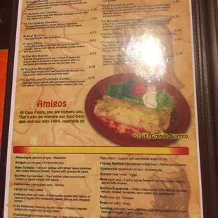 all kinds of yummy descriptions.