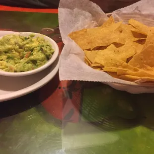fresh chips with guacamole, very good