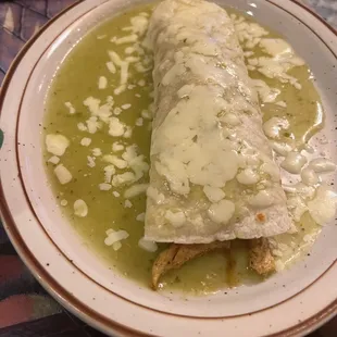 Chicken burrito