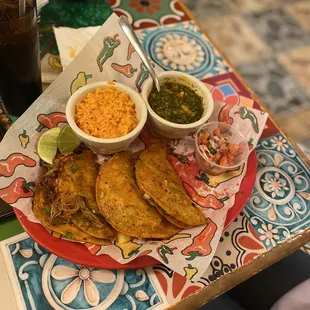 Birria tacos were spot on!