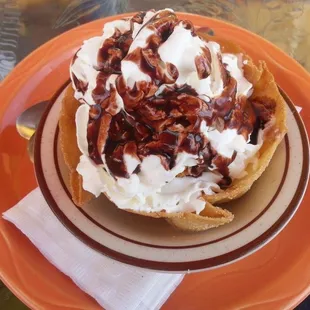a plate of food on a table