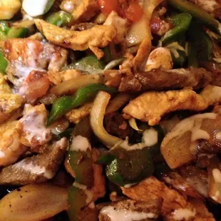 a close up of a plate of food