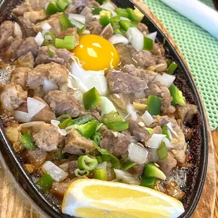 Pork Sisig! My husband and I really enjoyed this dish! The meat is tasty and savor with flavors. Good size, good for two.  Sisig Meal