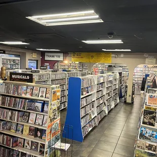 The lower movie rental area. They have an upstairs, too.
