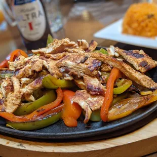 Chicken fajitas