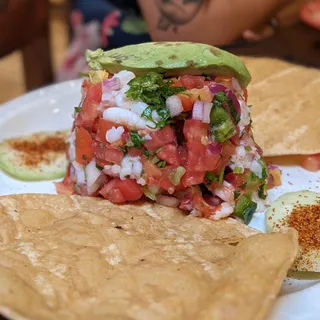 Shrimp Ceviche Tostada