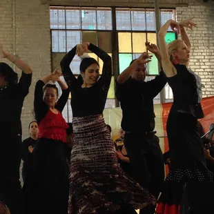 @ the Rail Yards with the students