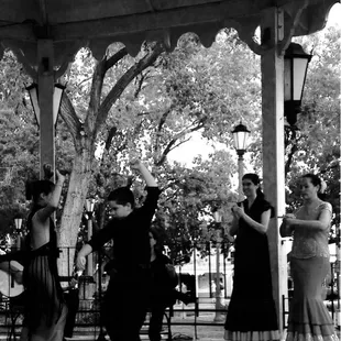 Flamenco students with Casa Flamenca