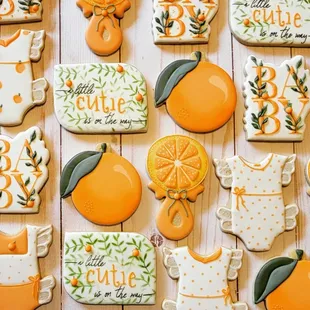 Little Cutie Baby Shower Cookies