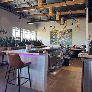 sushi and sashimi, interior