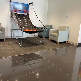 Customer waiting area.