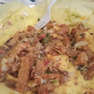 Aftermath of carne asada fries