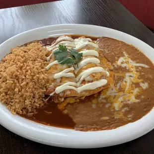 Enchilada plate
