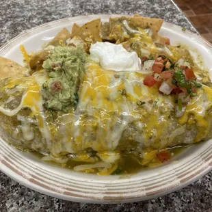 Chile verde padrino burrito