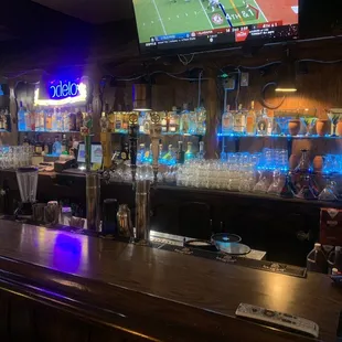 Bar with excellent choices of mezcal and tequila and quality Mexican liquors and beers