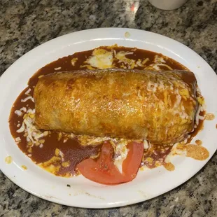 Asada wet burrito