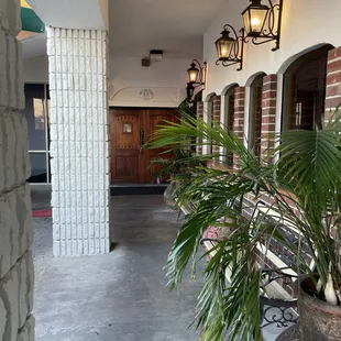 Outside