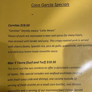 Weekend specials are awesome