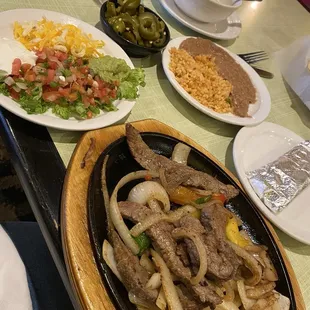 Steak fajitas