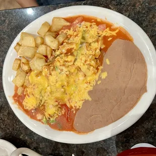 Migas A La Mexicana, had good flavor with that salsa