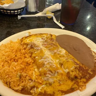 Beef Enchiladas Lunch Special