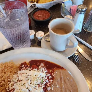 Enchiladas Mexicanas, with Guajillo sauce