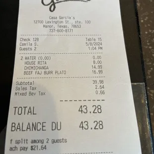 The bill