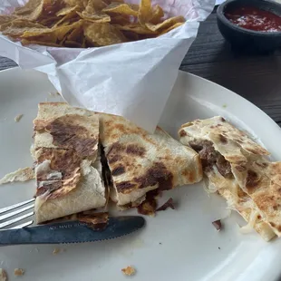 Beef Quesadilla Compuesta tastes pretty good!