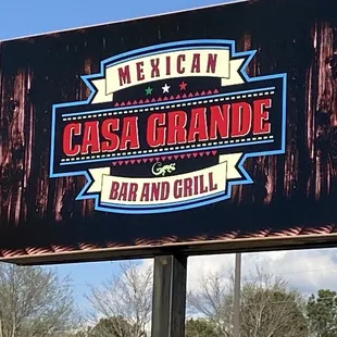 a sign for a mexican restaurant