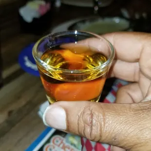 Shot of &quot;neat&quot; Bourbon